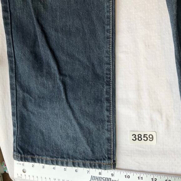 Calvin Klein Men Jeans size 34 Blue Mid Rise Straight Fit - Picture 6 of 11
